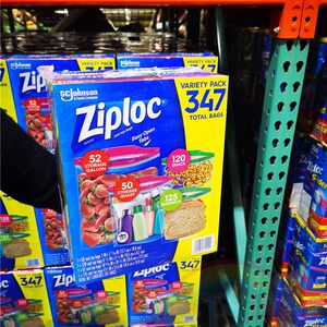 开市客代购Ziploc密保诺双层食品密封袋夹链保鲜袋小中大号多规格