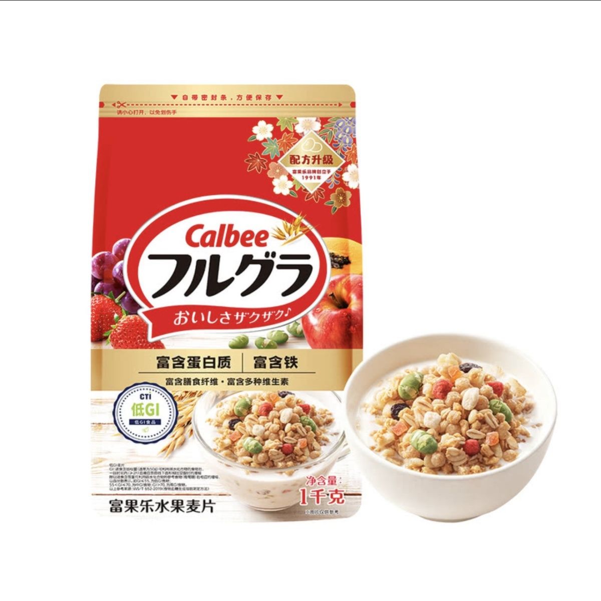 卡乐比麦片1kg早餐燕麦片Calbee