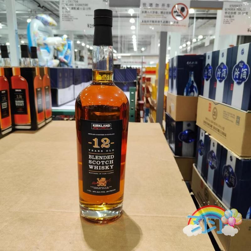 开市客代购英国进口Kirkland科克兰12年调配苏格兰威士忌1.75L/瓶
