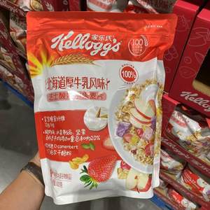 开市客代购家乐氏芝士酸奶水果麦片高纤谷物奇亚籽大坚果麦片即食