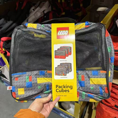 LEGO乐高收纳袋3件入网面设计