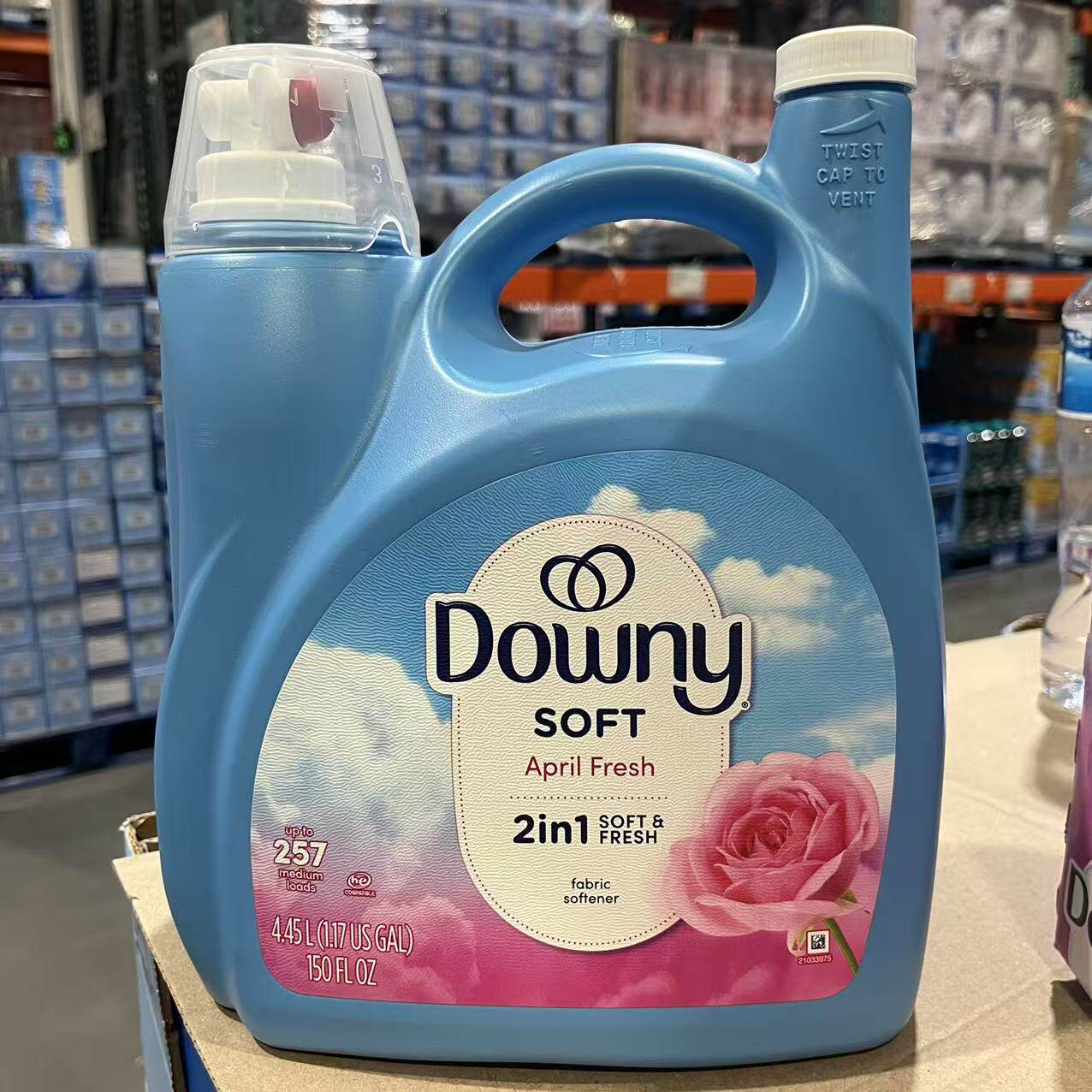 开市客代购美国宝洁Downy当妮各种衣物柔顺剂防静电浓缩配方4.45L