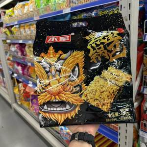 麦德龙代购 水军黑金锅巴450g口感酥脆米香四溢醇香饱满休闲零食