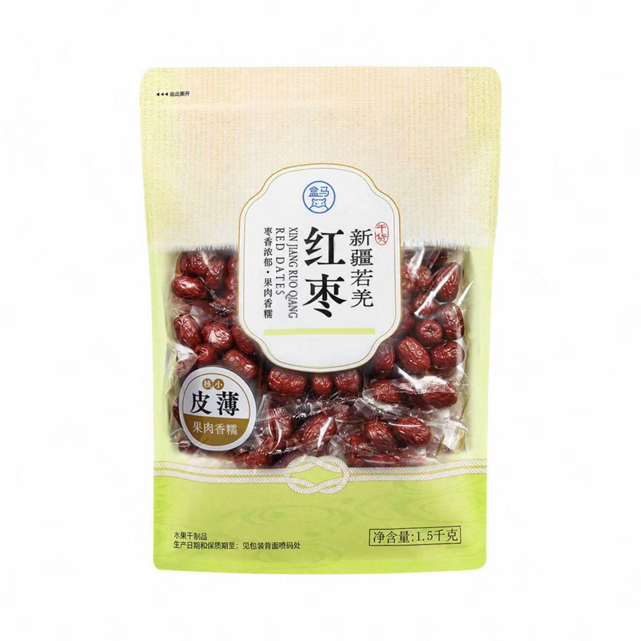 盒马代购新疆若羌红枣核小皮薄