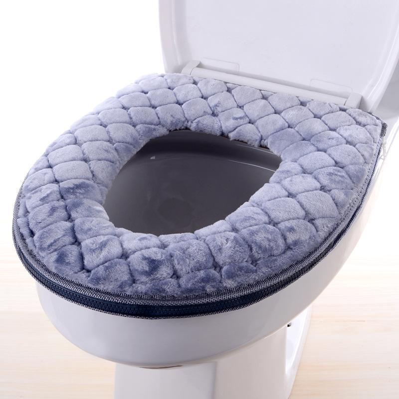防水网红欧式毛绒冬天马桶坐垫