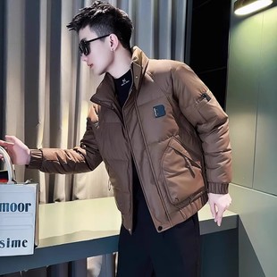 冬季潮牌立领棉服男高级感痞帅加厚短款棉袄2025新款男士冬装外套