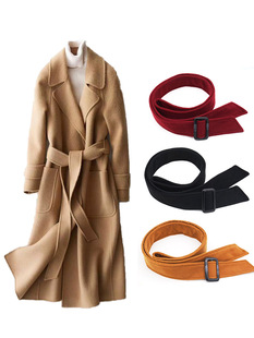 呢子大衣腰带秋冬双面绒绑带宽羊绒外套系腰带配风衣收腰绑绳
