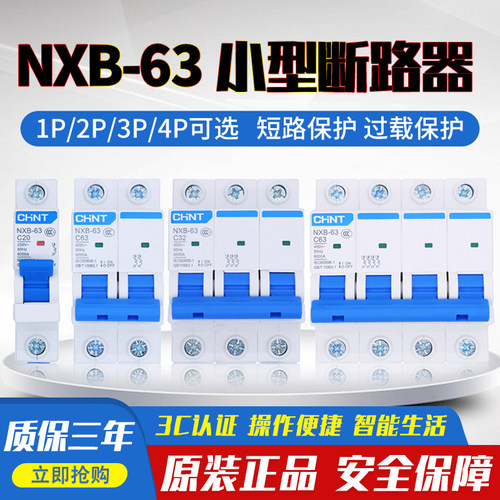 正泰空气开关断路器NXB