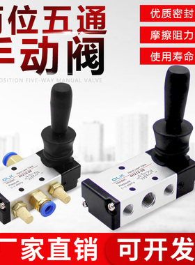 欧雷凯OLK手动开关手板阀4H210气缸手动换向阀二位五通气动手板阀