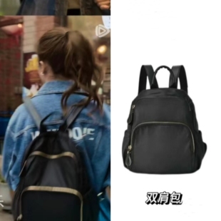 玫瑰的故事刘亦菲黄亦玫同款包男女时尚双肩包牛津布防水24新韩版