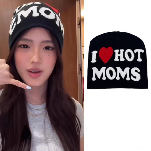 jaden张思捷同款帽子潮美式设计感字母大火我爱ins针织帽冷帽男女