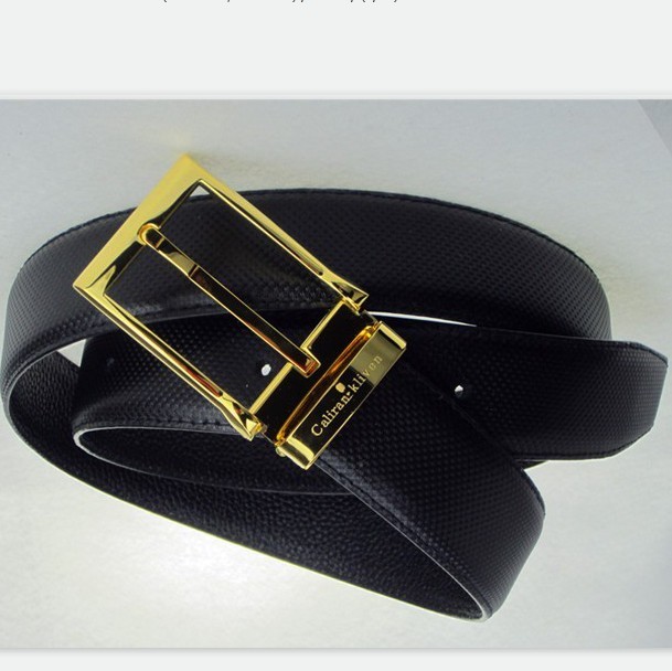 纯牛皮腰带青年新款正品潮男韩版裤带简约优雅双面真皮男士皮带