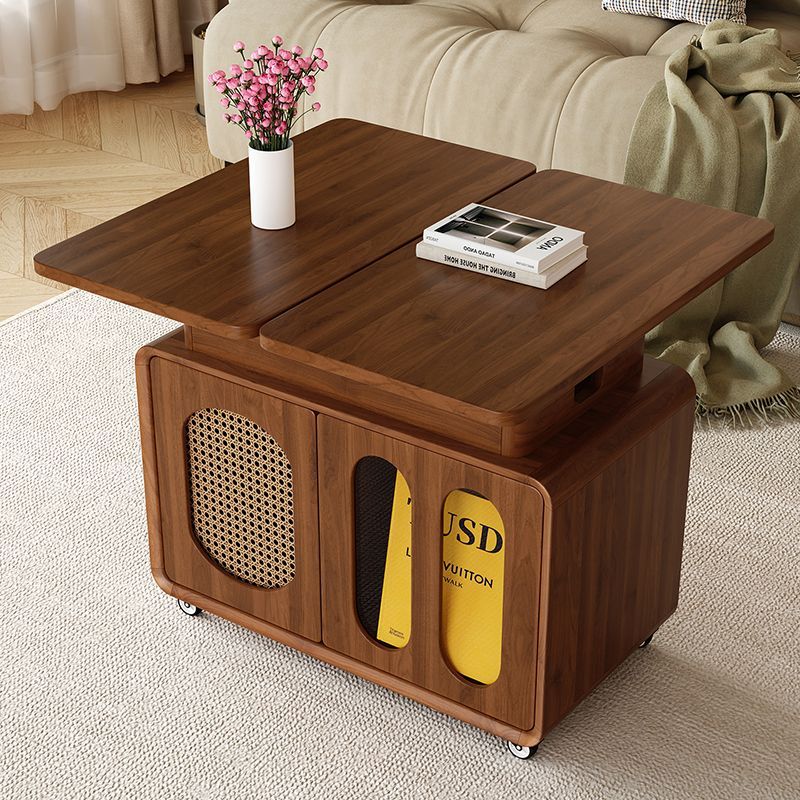 侘寂风原木茶几网红爆款客厅家用