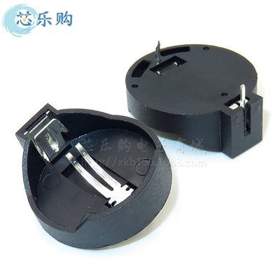 cr2032纽扣电池座贴片3v直插通用LIR2032扣电池座插件耐高温包邮