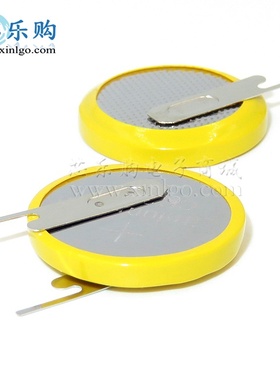 CR2032 3V 直插 侧立右刀 脚距10mm 带焊脚电池 纽扣电池[需订做]