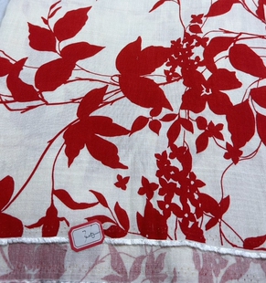 印花 3.6米莱赛尔天麻面料数码