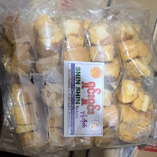 缅甸原产泡鲁达面包干商用酥脆干面包奶香味面包片