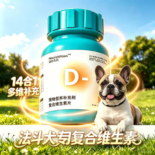 法斗犬专用狗狗复合维生素b族片b1b12营养宠物小狗斗牛补充营养