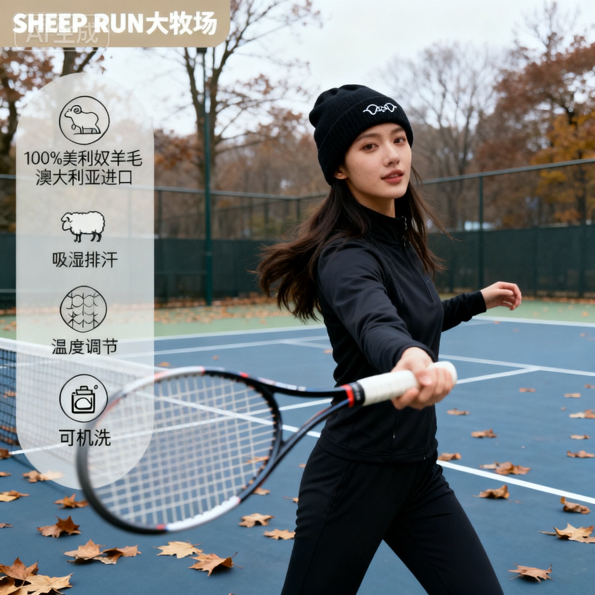 帽子SHEEPRUN大牧场男女冬季