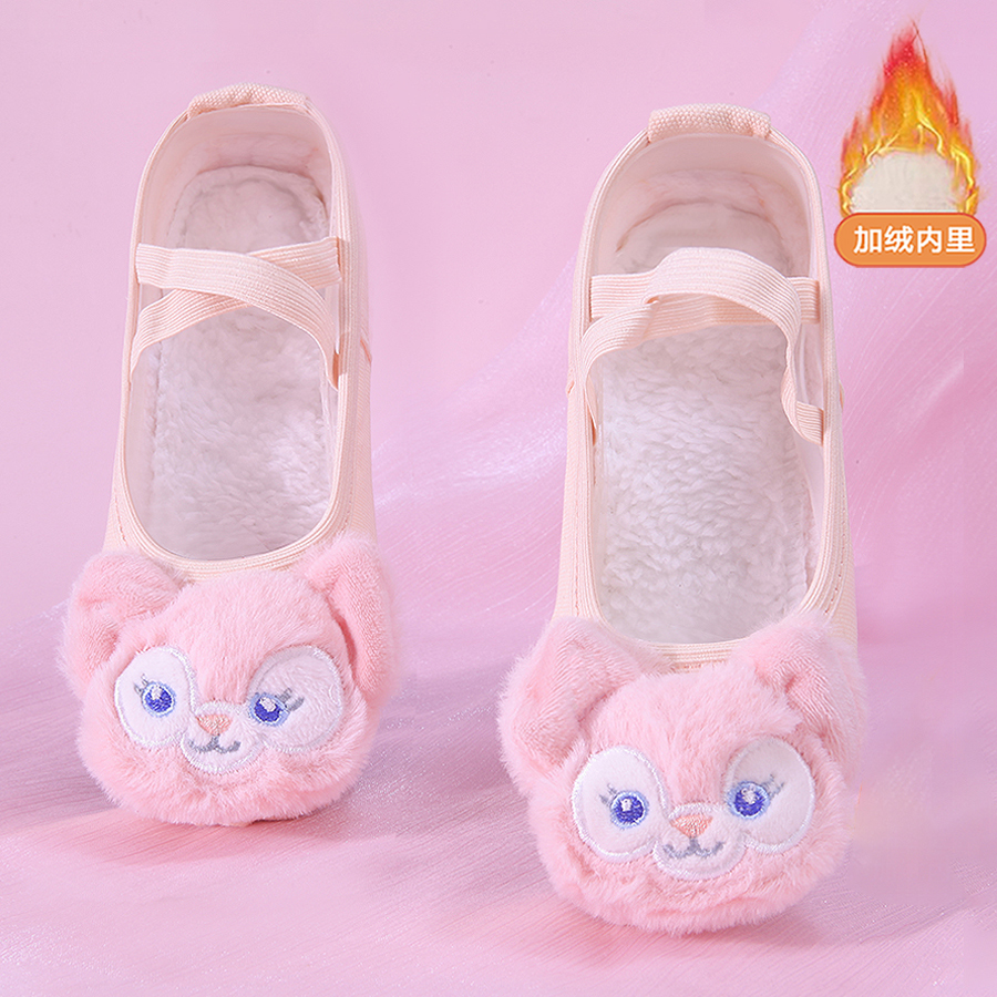 秋冬加绒加厚棉鞋舞蹈鞋