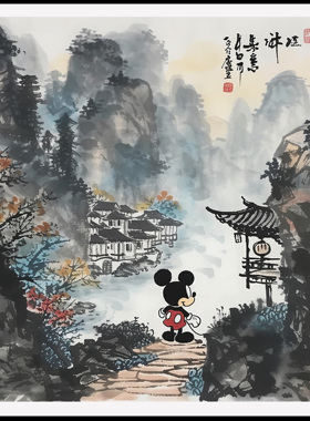 HZPCREW  艺术版画 有朋自远方来 系列 装饰画 艺术挂画 装裱画框