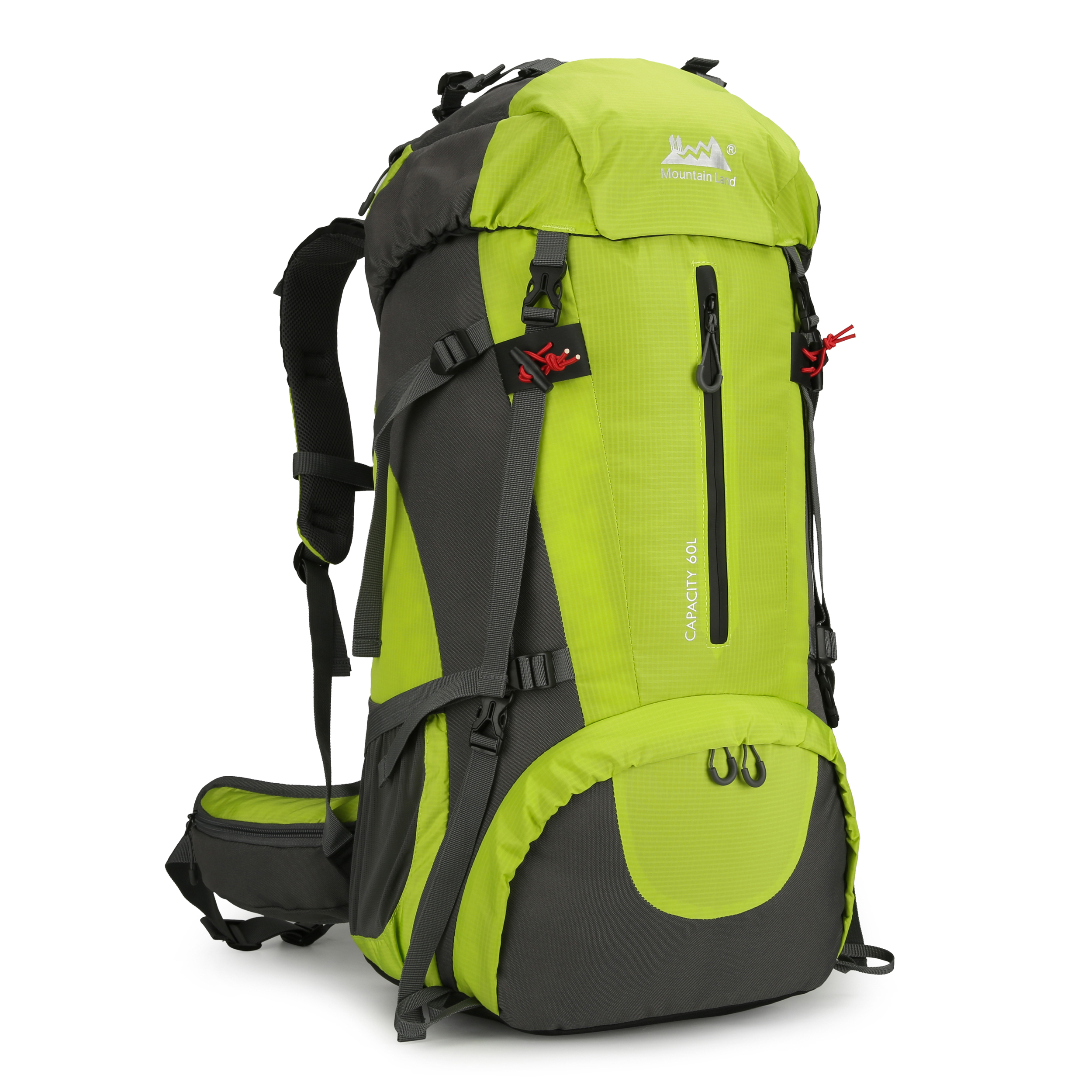 登山背包男防水耐用大容量徒步旅行背包女户外60L露营双肩包耐磨