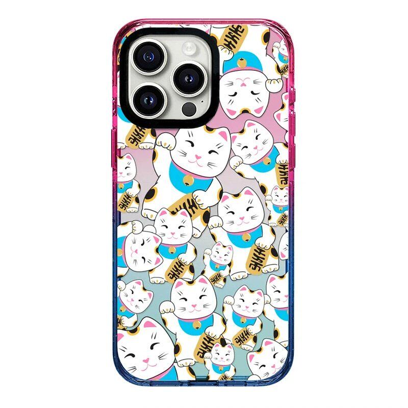 【韩国代购】新款棉花糖招财猫适用苹果17/16promax手机壳iphone15/14pro/plus保护套13/12磁吸Magsafe防摔11