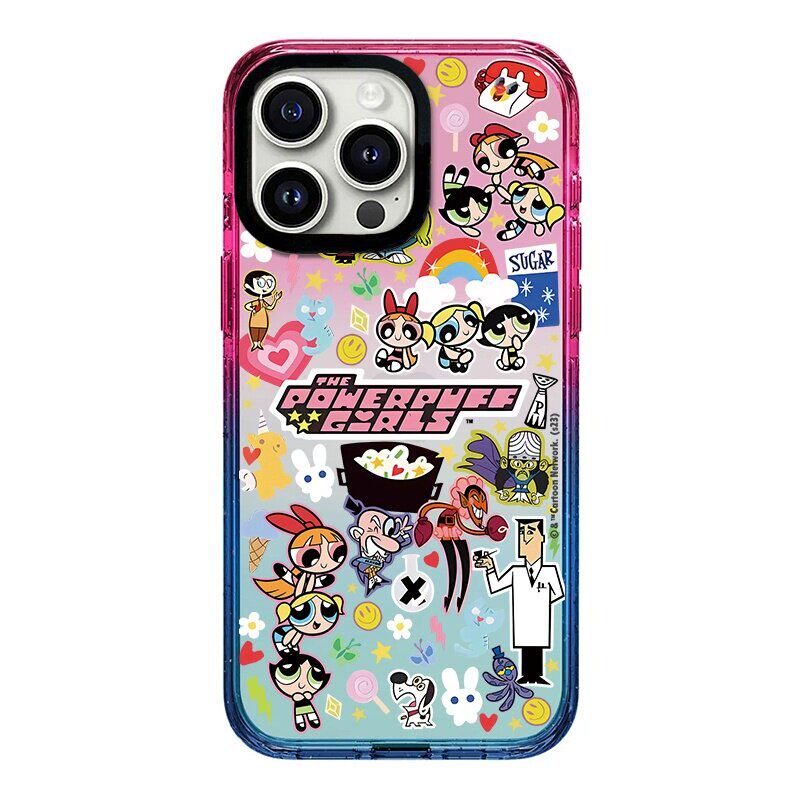 【韩国代购】新款棉花糖女警贴纸适用苹果17/16promax手机壳iphone15/14pro/plus保护套13/12磁吸Magsafe防摔