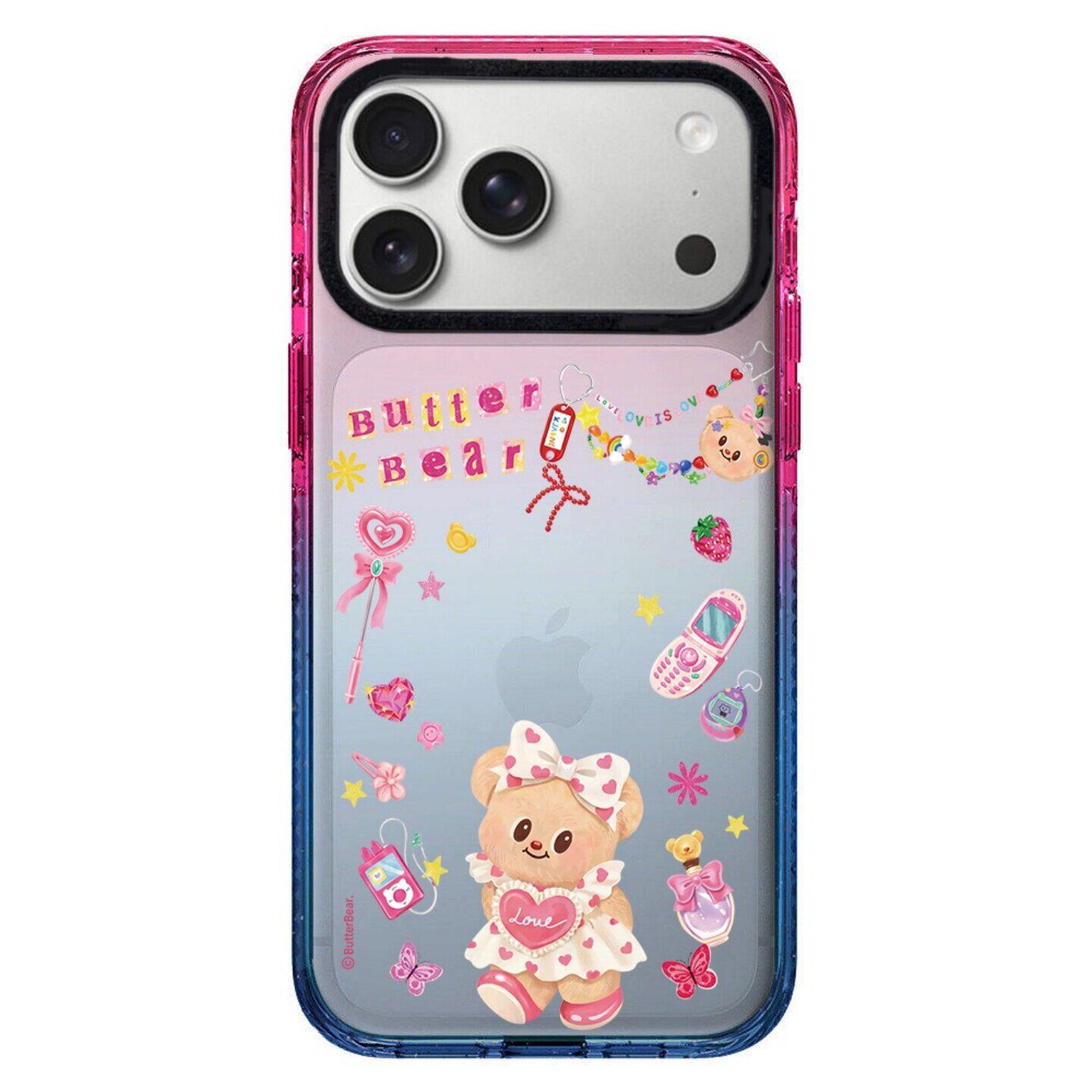 【韩国代购】棉花糖爱心裙子黄油小熊适用iphone17手机壳苹果17/16/15promax外壳14pro/plus磁吸Magsafe13/12