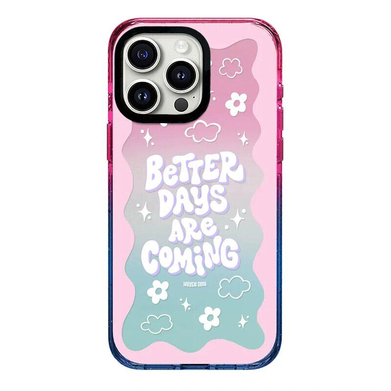 【韩国代购】新款棉花糖英文波浪适用苹果17/16promax手机壳iphone15/14pro/plus保护套13/12磁吸Magsafe防摔