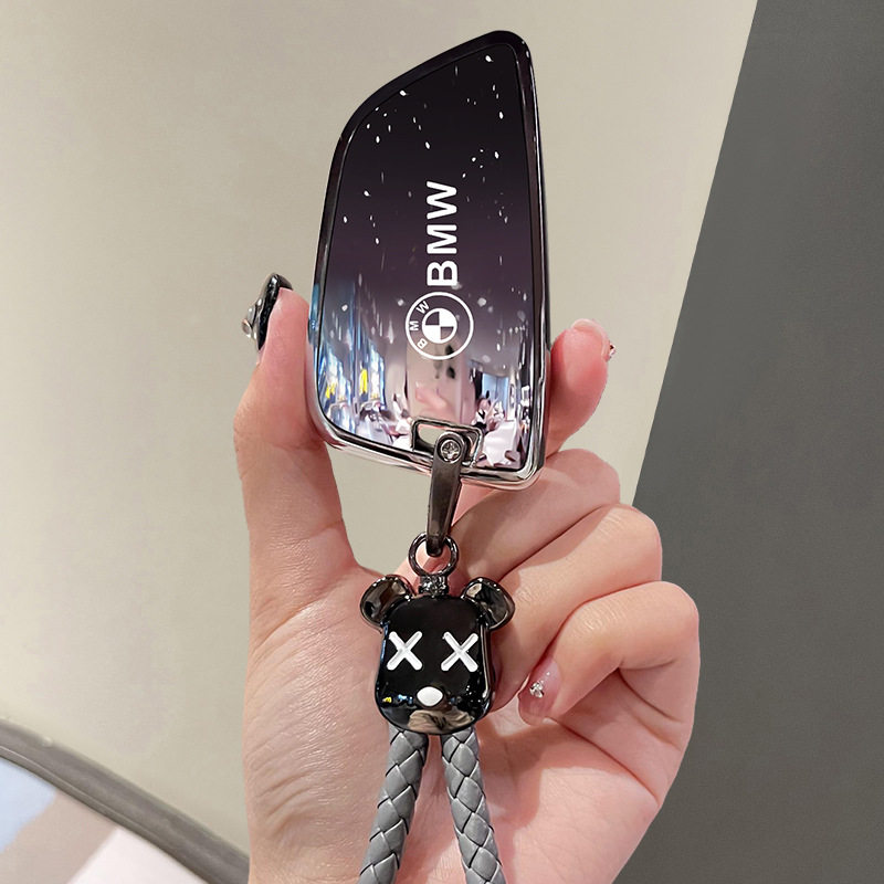 适用宝马刀锋钥匙套扣X1系X2系X3系X4X5系x6系GTX7系壳i3iX3M3包