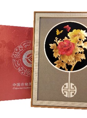 麦秆画地方特色工艺品 商务礼品 送同学挚友礼品旅游纪念品