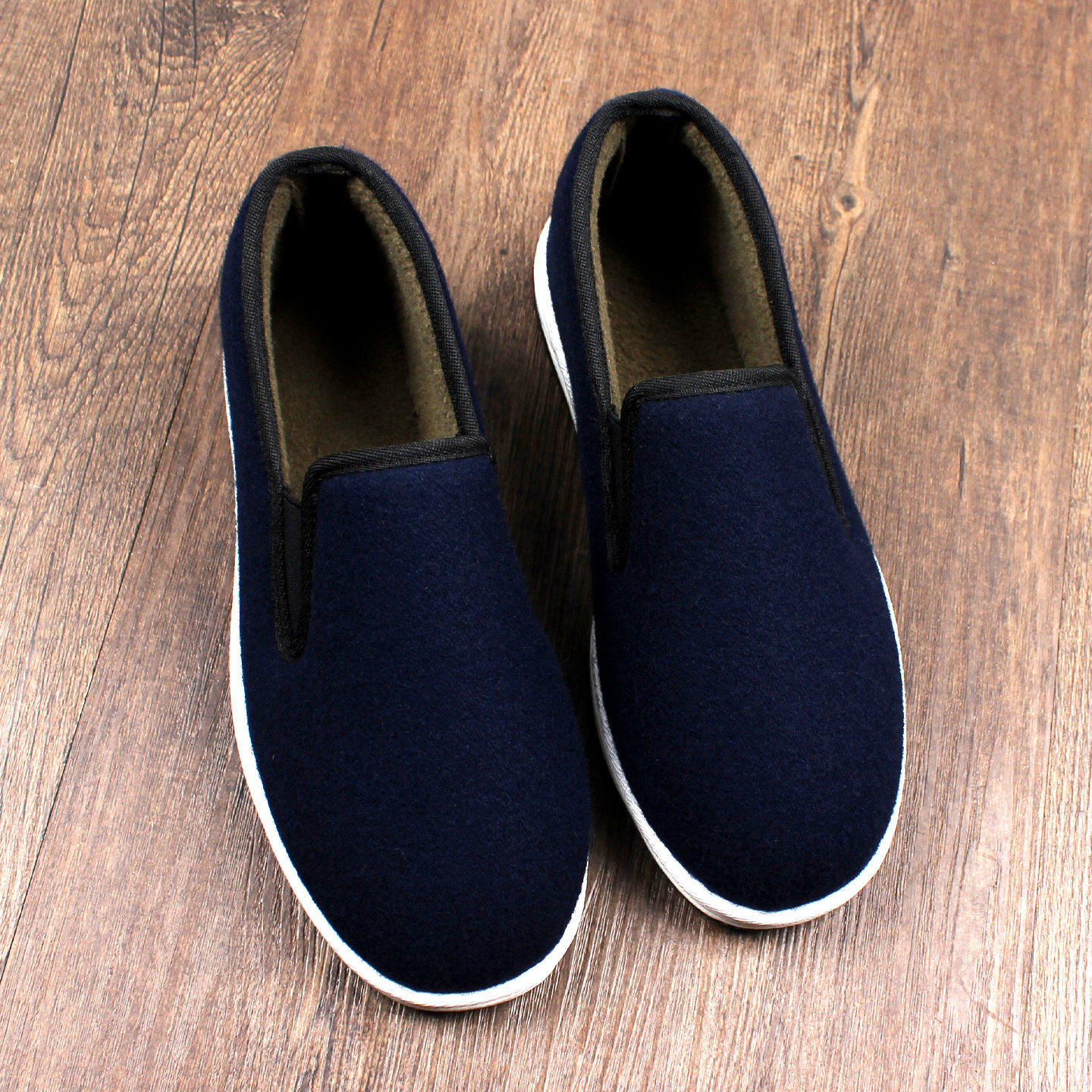 2025新款冬季中帮加绒保暖加厚棉鞋一脚蹬千层底老北京布鞋男软底,流行男鞋,布鞋,淘宝优惠券,粉丝福利购,淘宝优惠卷