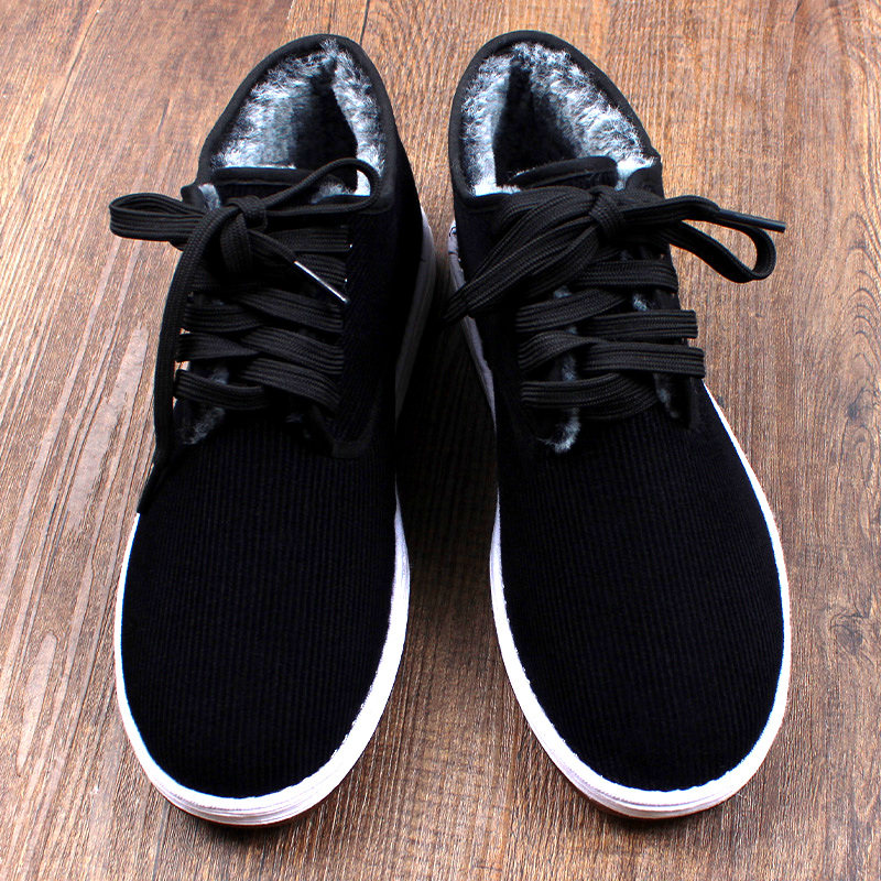 2025新款高帮棉鞋男款冬季加绒加厚保暖灯芯绒老北京二棉布雪地靴,流行男鞋,高帮鞋,淘宝优惠券,粉丝福利购,淘宝优惠卷