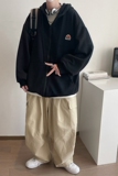 22春季新款华夫格连帽卫衣开衫港风情侣中性宽松，男装T恤，星座805 (原301D-3)