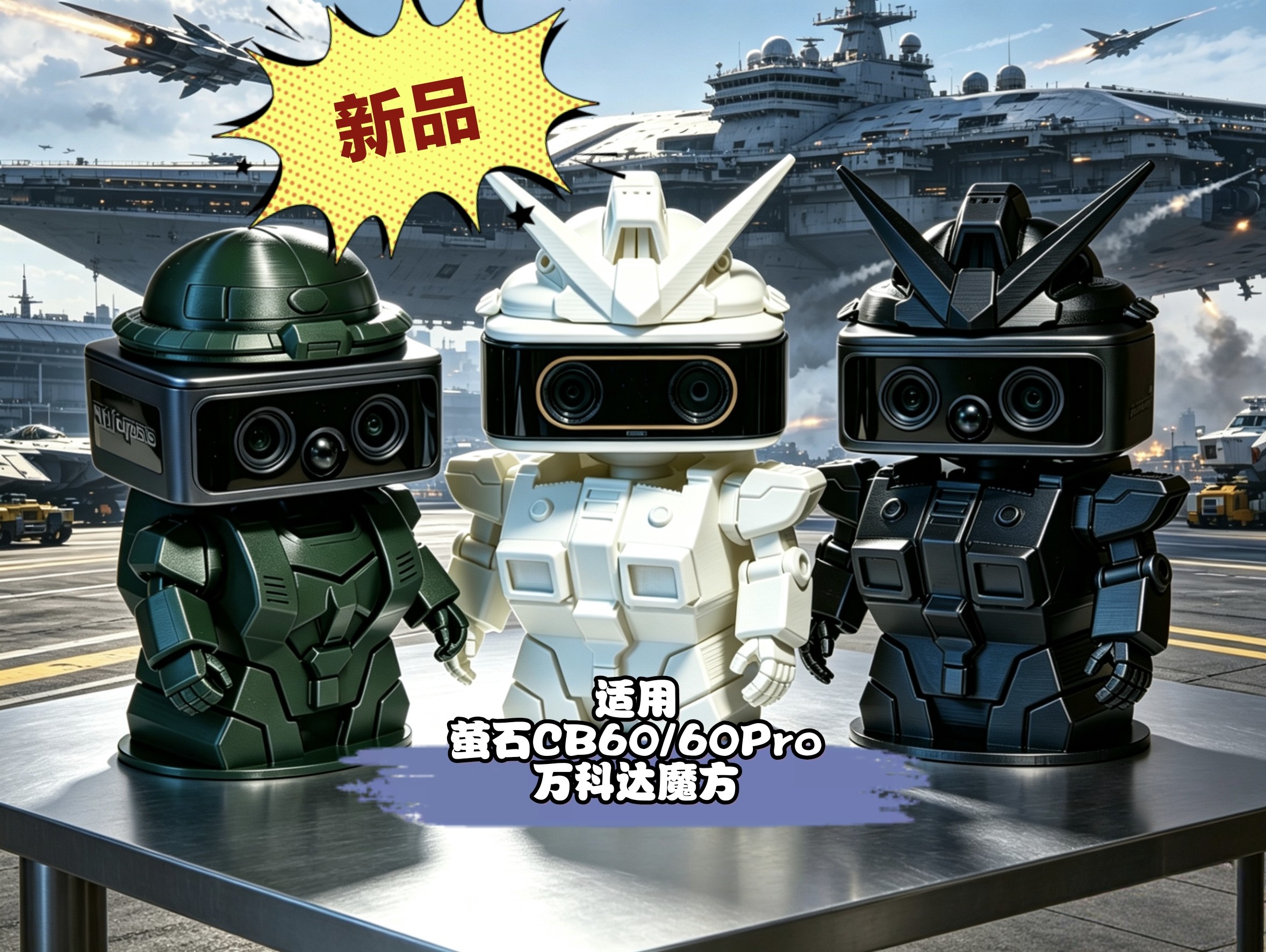 适用萤石CB60/60PRO高达/扎古造型外壳支架万利达魔方监控配件