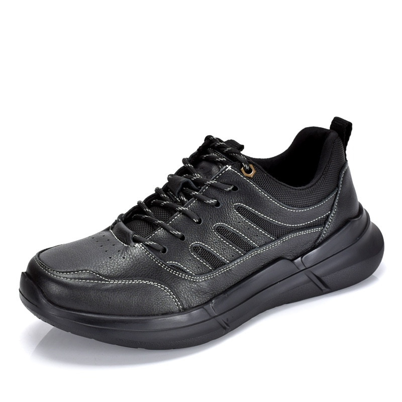 清仓处理男鞋新款真皮户外登山鞋男士单鞋潮款舒适轻便休闲运动鞋