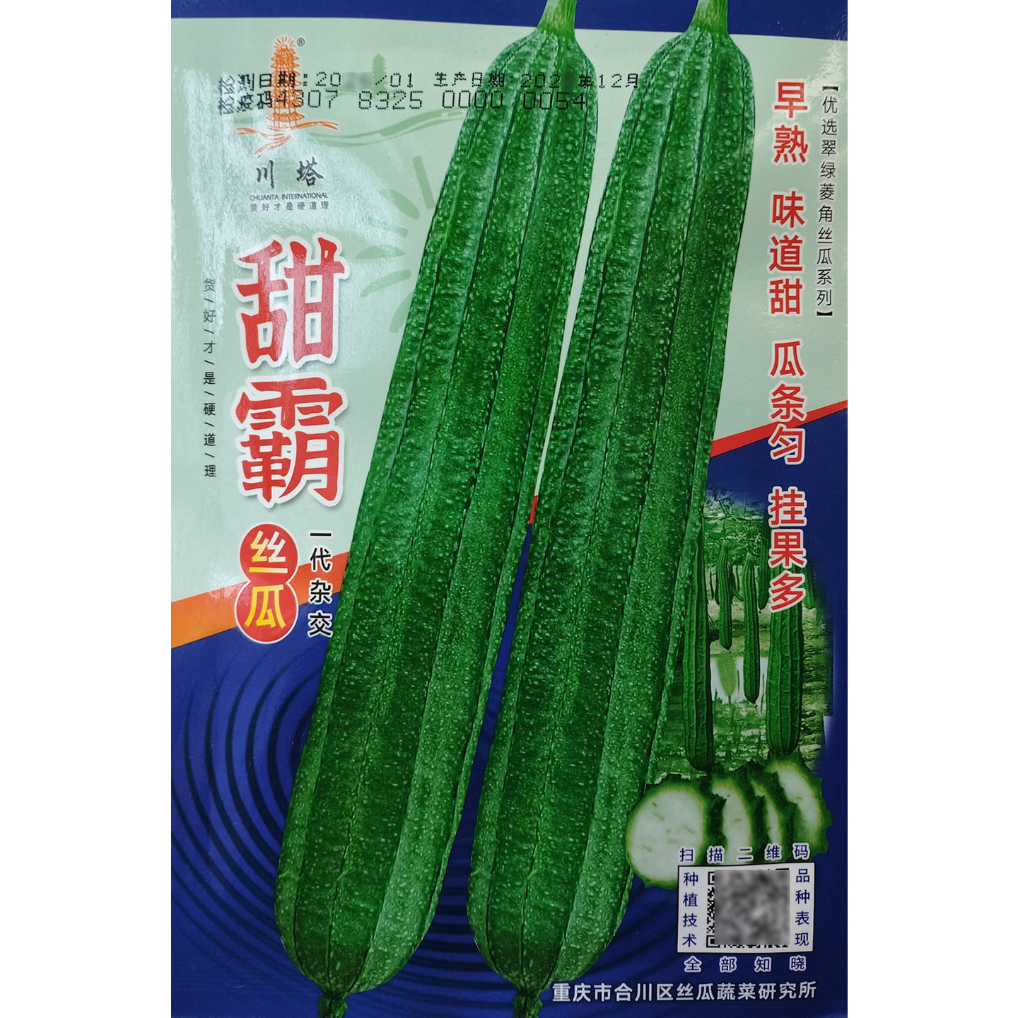 甜霸丝瓜种子优选菱角丝瓜早熟翠绿棱丝瓜种籽八棱丝瓜高产挂果多