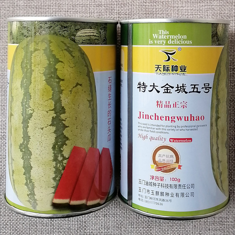 金城5号西瓜种子 石头瓜西瓜种籽 薄皮耐运输口感甜美 耐强光高温