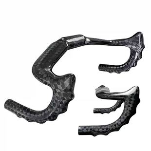 全新碳纤维下潜式死飞车把高强度碳纤维材质适合场地固定翼竞速车