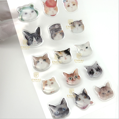 乐器配件环保滴塑贴纸 吉他音箱品牌标 高光泽抗指纹耐磨贴纸定制