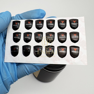 环保UV滴胶贴纸定制3D立体凸起异形水晶标 高光防水耐磨厂家直销