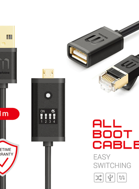 Martview All Boot 4键切换9008深度USB RJ45线带Type-C头
