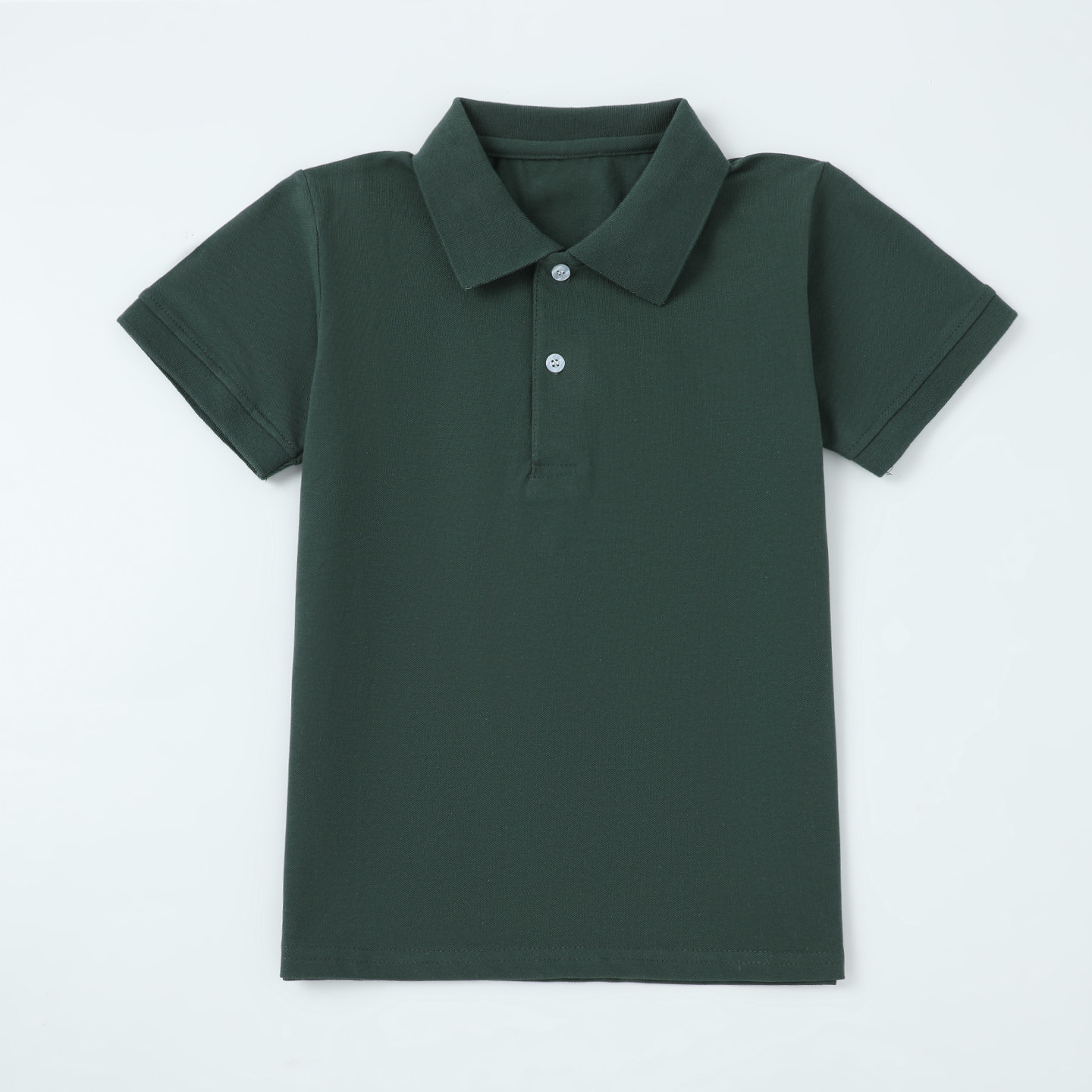 男童女童夏季军绿色短袖T恤POLO衫儿童夏装半袖上衣中小学生校服