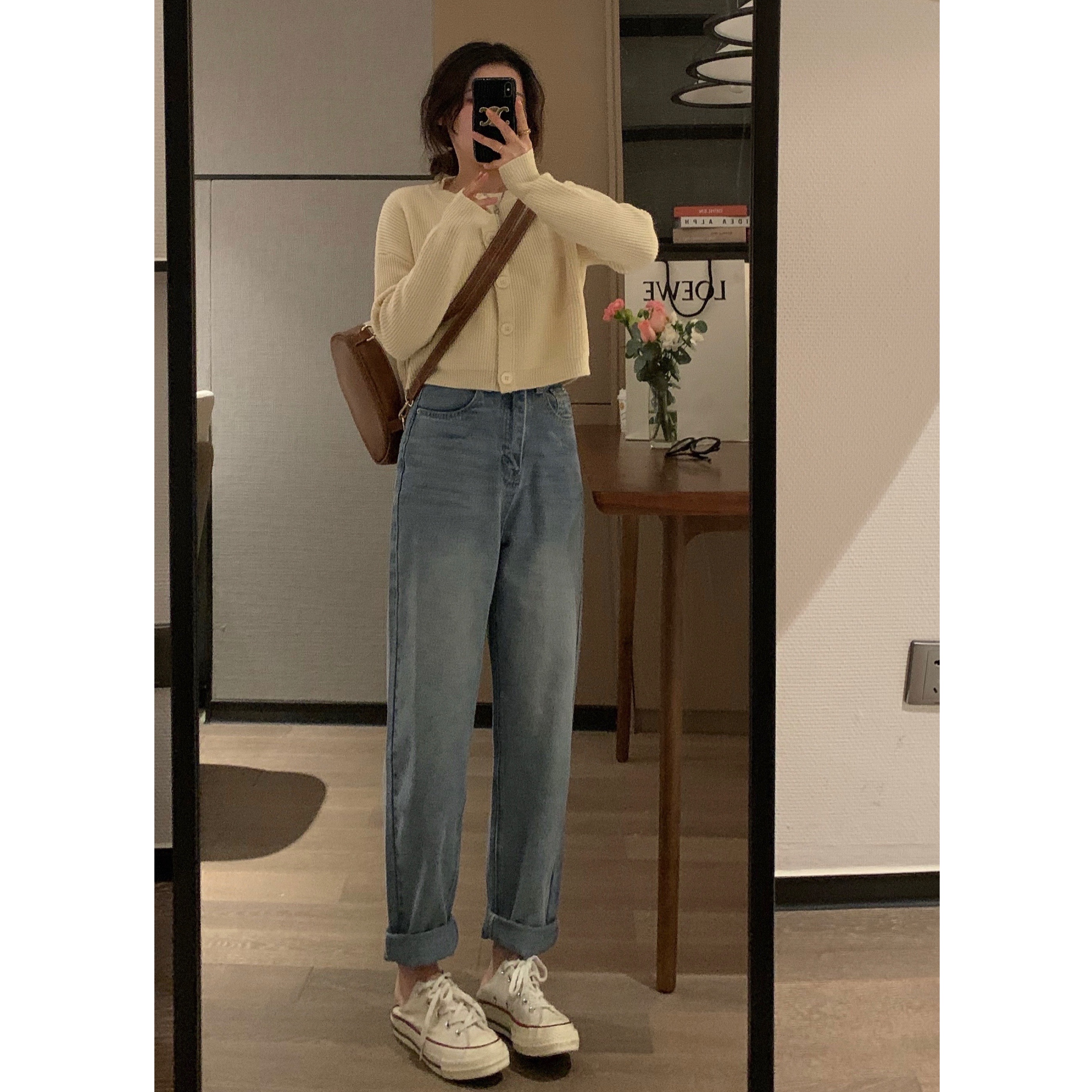 小辣妹风显瘦短款春季针织开衫