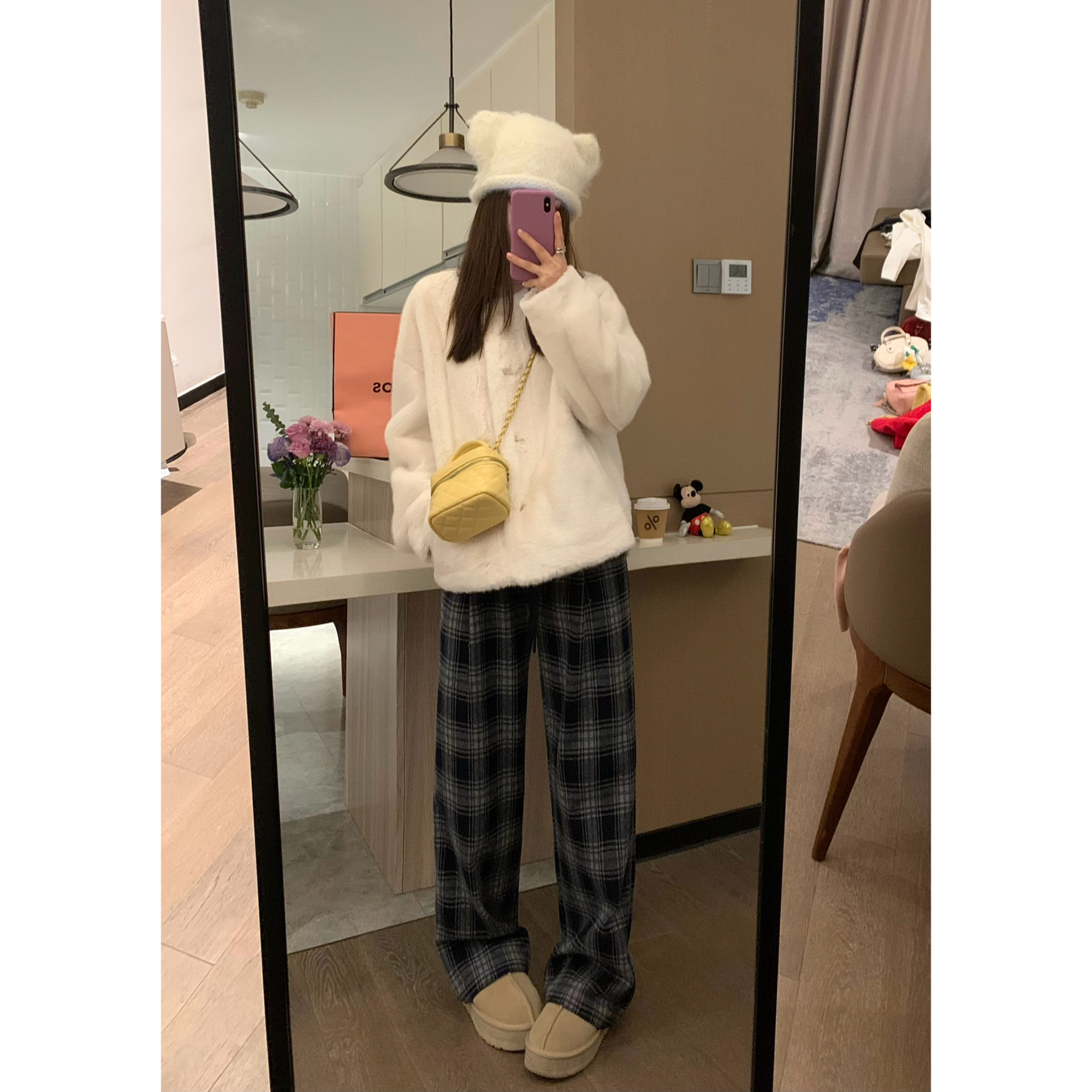 颜色绝美温柔仿貂绒短毛环保皮草