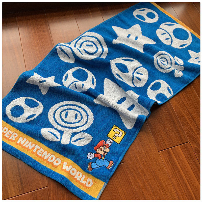 新品出口日本外贸单纯棉无荧光剂柔软割绒无捻可爱面巾洗脸澡毛巾