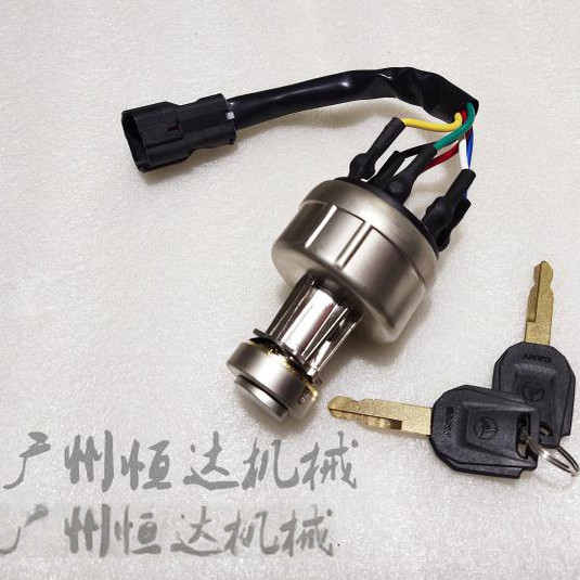 适用三一挖掘机点火开关纯铜