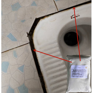厕所地砖填缝剂便池周边瓷片缝隙美白防水霉黑修补瓷砖胶强力快干