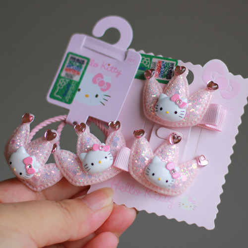 三丽鸥正版凯蒂猫发夹儿童发饰